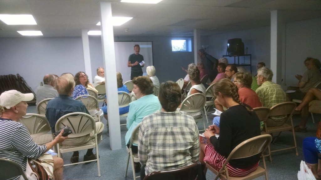 Residents gathered at The Wolcott Library July 11 to learn more about Lake Ontario