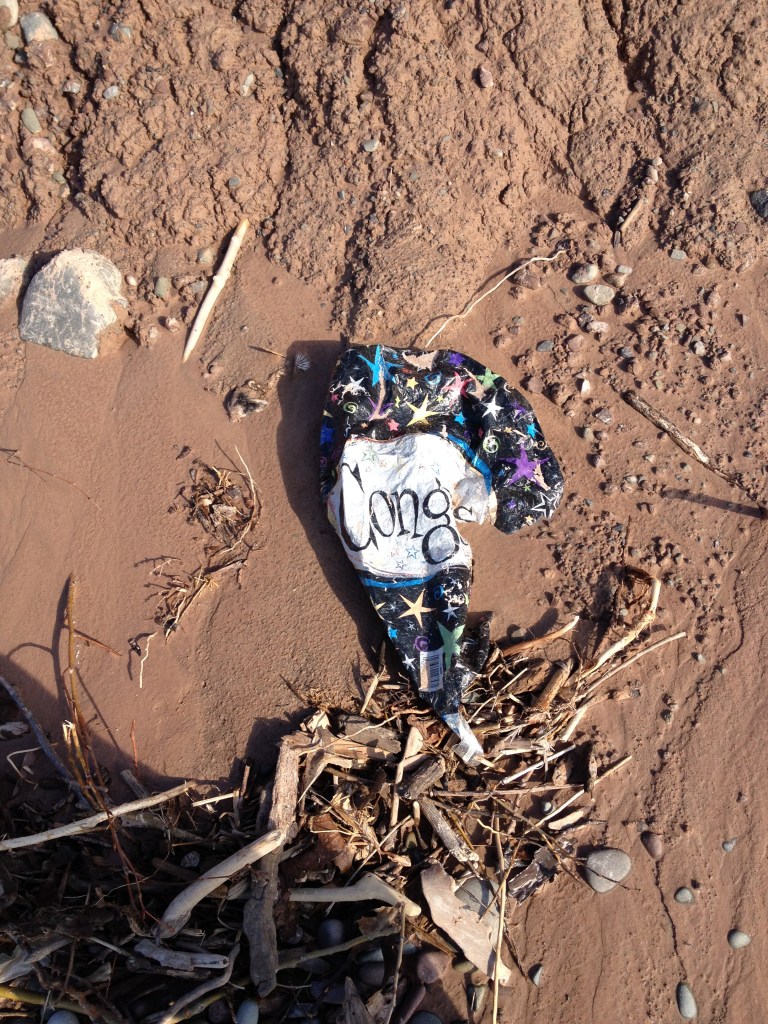 Balloons oftentimes get away from their owners and end up where they don't belong.