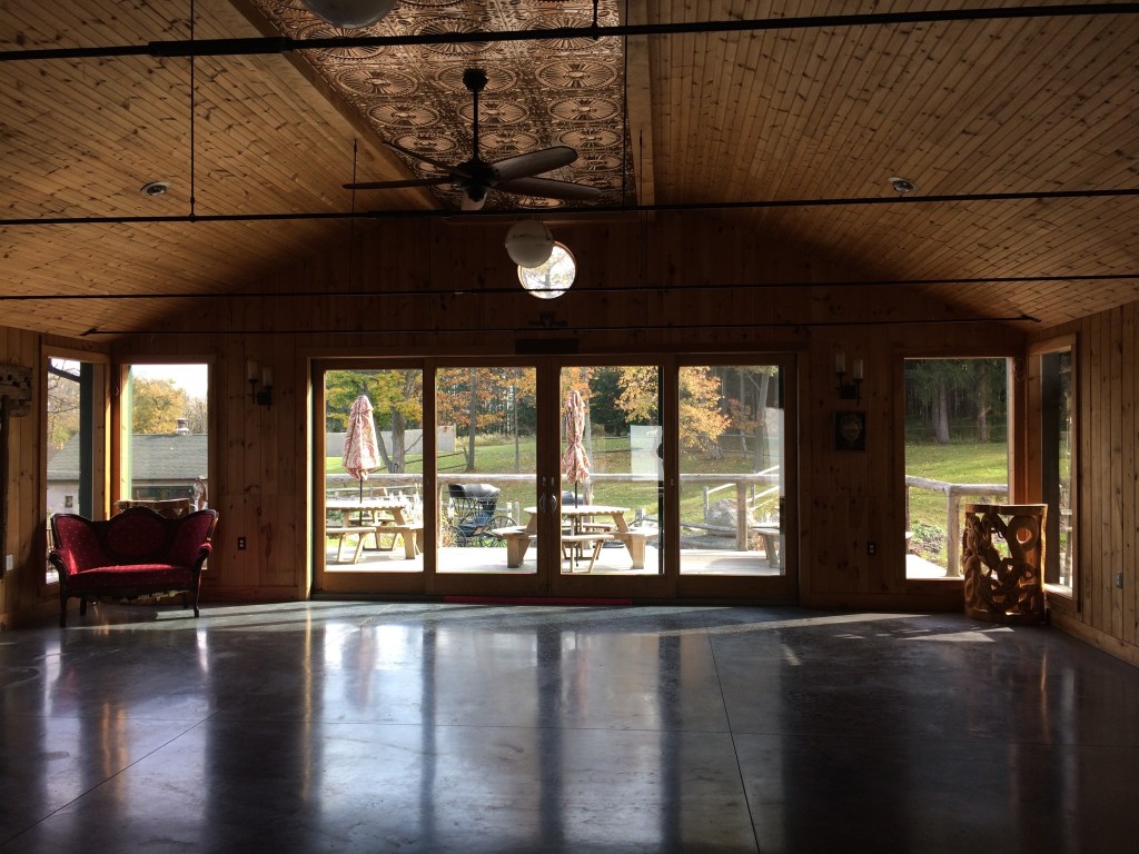 Event space at New Park Retreat